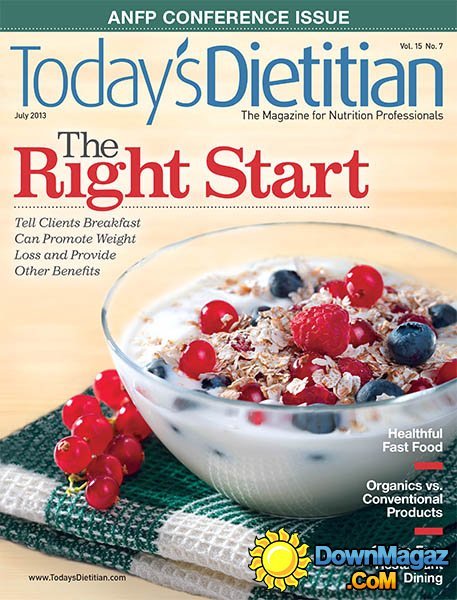 Today's Dietitian - July 2013 Today's Dietitian - July 2013