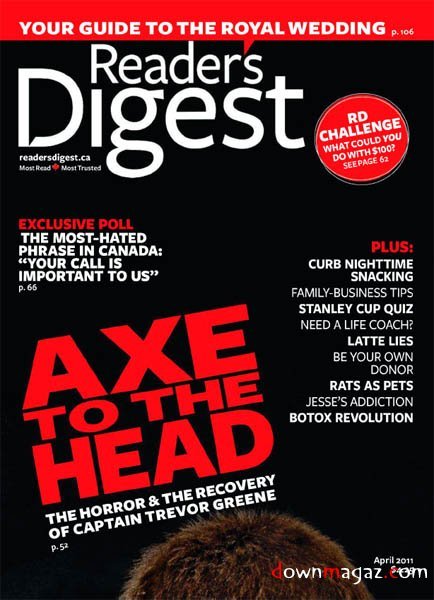 Reader's Digest - April 2011 / Canada Reader's Digest - April 2011 / Canada