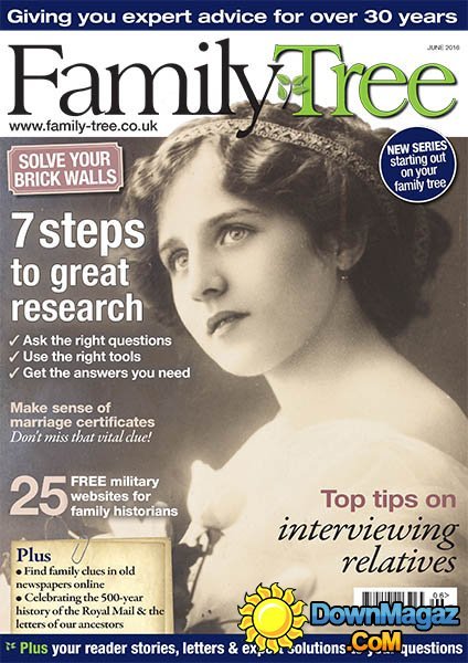 Family Tree UK - June 2016 Family Tree UK - June 2016