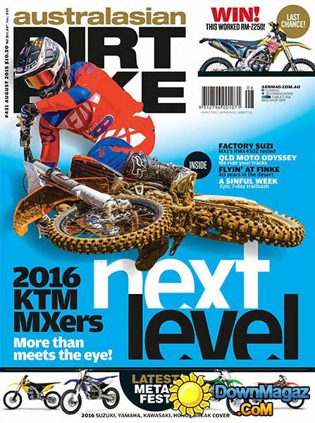 Australasian Dirt Bike - August 2015 Australasian Dirt Bike - August 2015