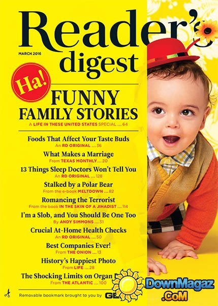 Reader's Digest USA - March 2016 Reader's Digest USA - March 2016