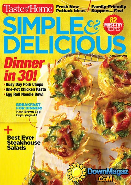 Simple & Delicious - April - May 2016 Simple & Delicious - April - May 2016