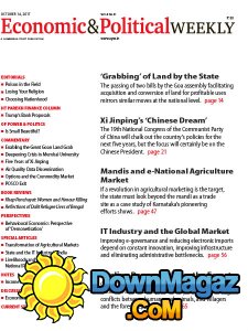 Economic & Political Weekly - 14.10.2017 Economic & Political Weekly - 14.10.2017