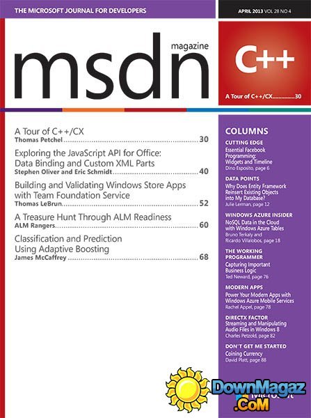 MSDN - April 2013