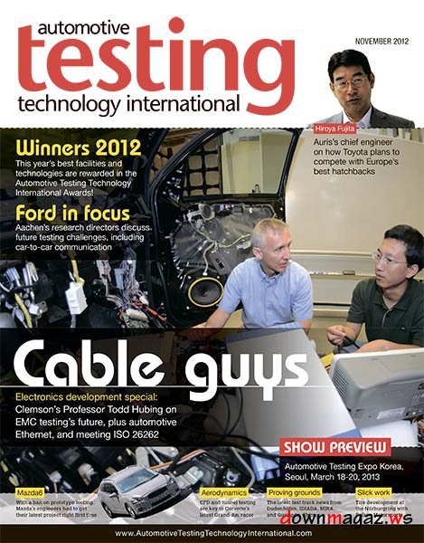 Automotive Testing Technology International - November 2012 Automotive Testing Technology International - November 2012