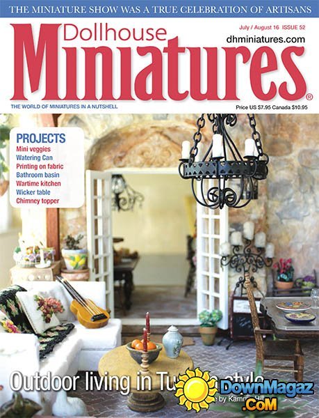 Dollhouse Miniatures - July - August 2016