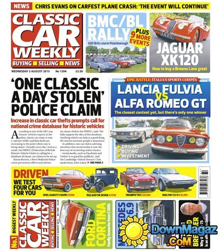 Classic Car Weekly UK - 5 August 2015 Classic Car Weekly UK - 5 August 2015