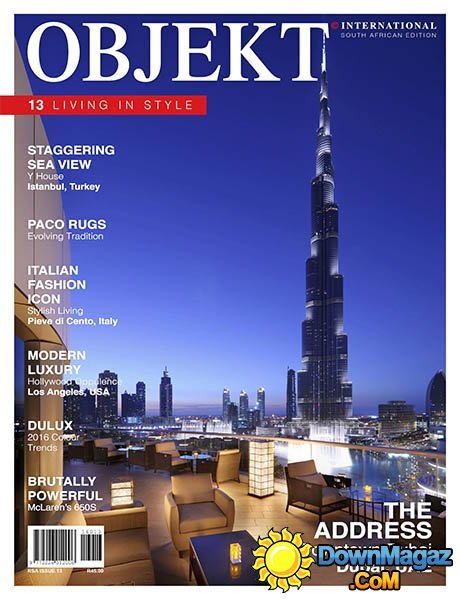 OBJEKT South Africa - Issue 13 2016 OBJEKT South Africa - Issue 13 2016