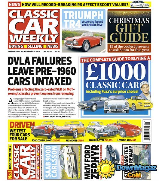 Classic Car Weekly UK - 25 November 2015 Classic Car Weekly UK - 25 November 2015