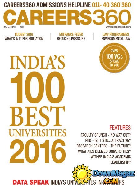 Careers 360 - March 2016 Careers 360 - March 2016