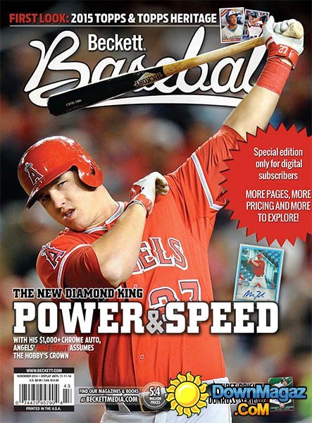 Beckett Baseball - Special Digital Edition. November 2014 Beckett Baseball - Special Digital Edition. November 2014