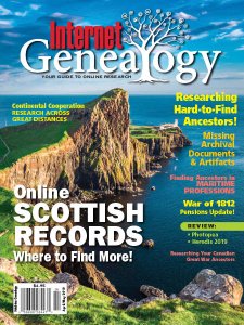 Internet Genealogy - 04/05 2019 Internet Genealogy - 04/05 2019