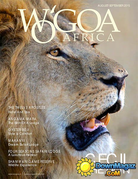 WO’GOA AFRICA - August/September 2015 WO’GOA AFRICA - August/September 2015