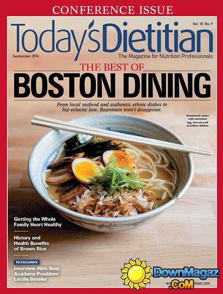 Today's Dietitian - September 2016 Today's Dietitian - September 2016