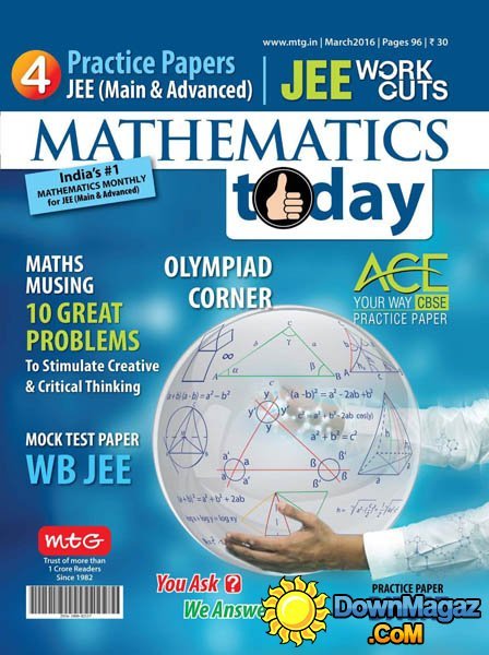 Mathematics Today - March 2016 Mathematics Today - March 2016