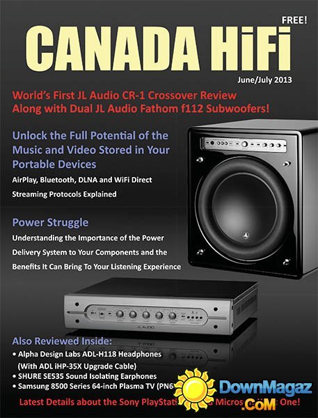 Canada HiFi - June/July 2013 Canada HiFi - June/July 2013