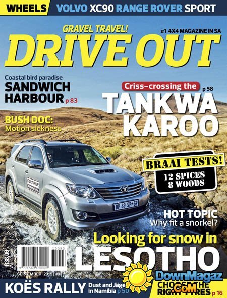 Drive Out SA - September 2015 Drive Out SA - September 2015