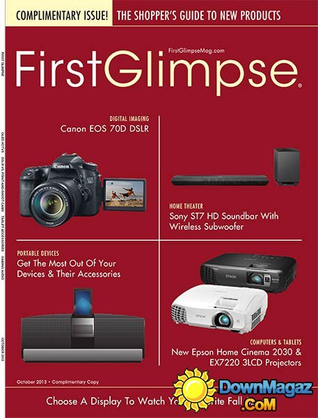 First Glimpse - October 2013 First Glimpse - October 2013