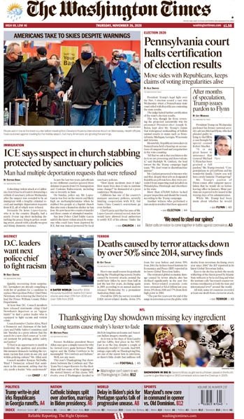 Washington Times - 11.26.2020