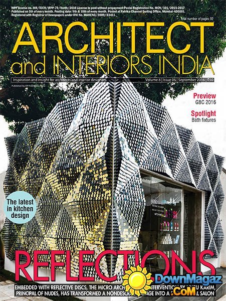 Architect and Interiors IN - September 2016 Architect and Interiors IN - September 2016