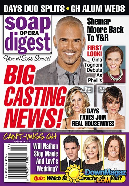 Soap Opera Digest - 18 August 2014