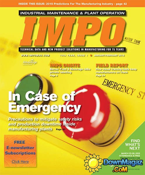 Industrial Maintenence and Plant Operation - January/February 2015