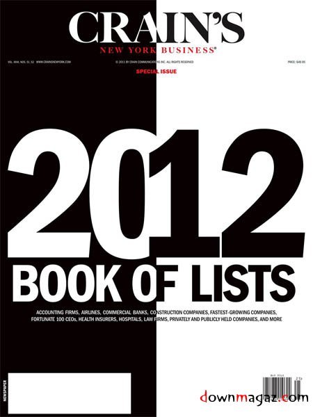 Crain's New York Business - 19 December 2011 Crain's New York Business - 19 December 2011