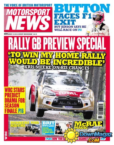 Motorsport News - 12 November 2014 Motorsport News - 12 November 2014