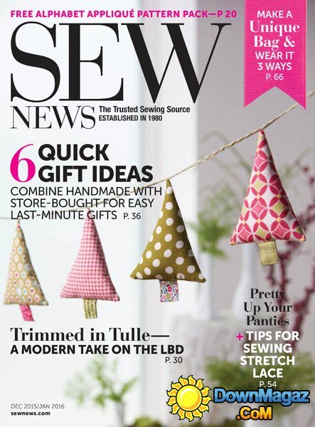 Sew News USA - December 2015/January 2016 Sew News USA - December 2015/January 2016