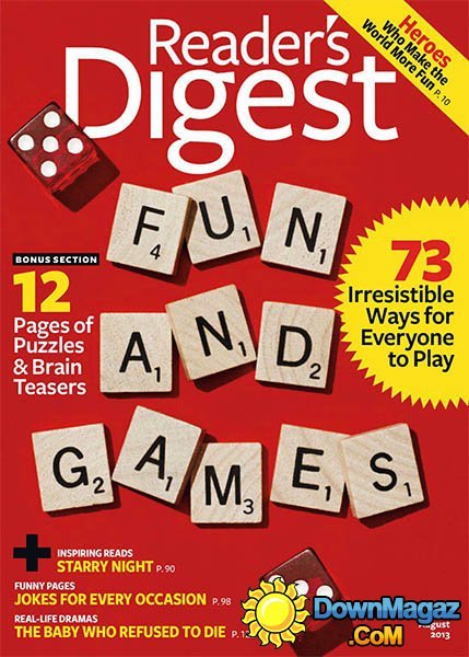 Reader's Digest USA - August 2013 Reader's Digest USA - August 2013