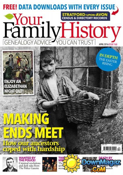 Your Family History - April 2016 Your Family History - April 2016