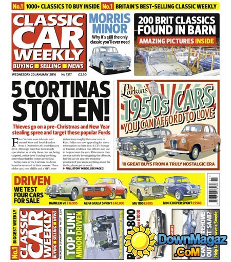 Classic Car Weekly - 20 January 2016 Classic Car Weekly - 20 January 2016