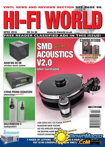 Hi-Fi World - April 2016 Hi-Fi World - April 2016