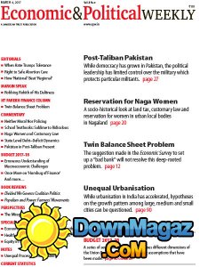 Economic & Political Weekly - 04.03.2017 Economic & Political Weekly - 04.03.2017