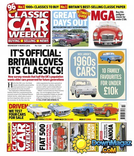 Classic Car Weekly - 9 March 2016 Classic Car Weekly - 9 March 2016
