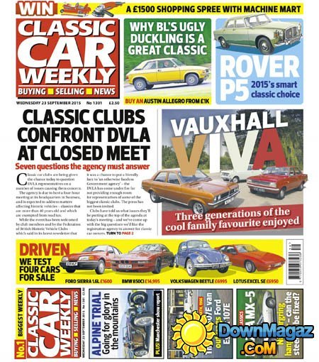 Classic Car Weekly UK - 23 September 2015 Classic Car Weekly UK - 23 September 2015