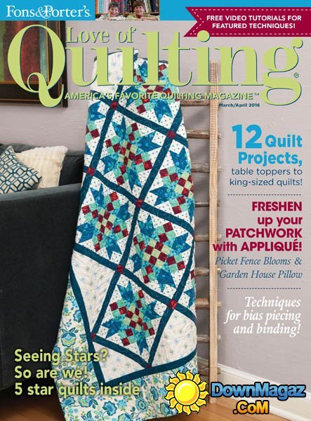 Love of Quilting - March/April 2016 Love of Quilting - March/April 2016