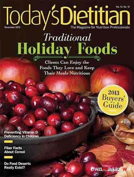 Today's Dietitian - December 2012 Today's Dietitian - December 2012