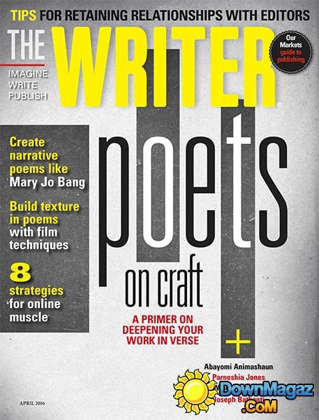 The Writer - April 2016 The Writer - April 2016