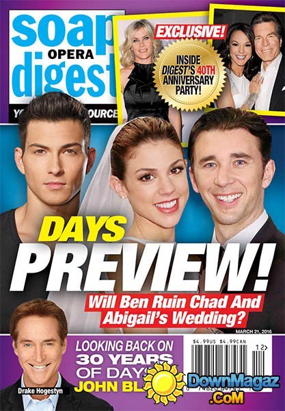 Soap Opera Digest - March 21, 2016