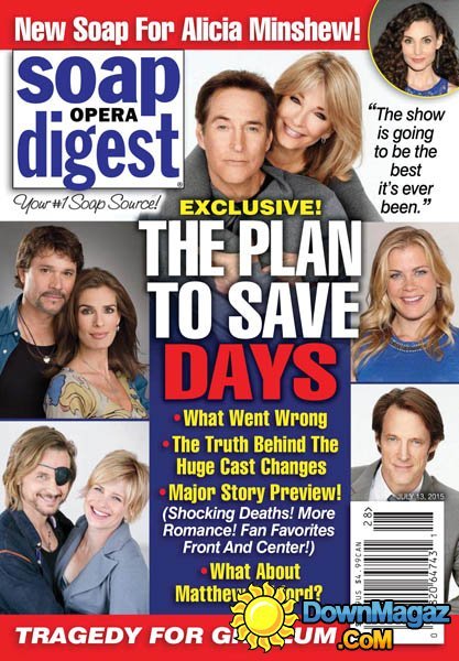 Soap Opera Digest USA - 13 July 2015