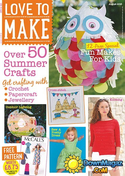 Love to make with Woman's Weekly - August 2016 Love to make with Woman's Weekly - August 2016