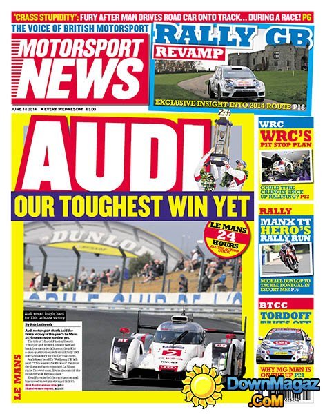 Motorsport News - 18 June 2014 Motorsport News - 18 June 2014