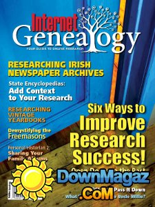 Internet Genealogy - 08/09 2017 Internet Genealogy - 08/09 2017