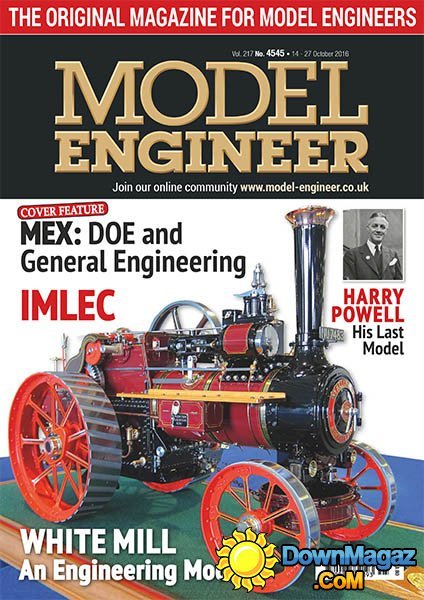 Model Engineer - 14 October 2016