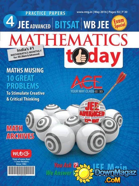 Mathematics Today - May 2016 Mathematics Today - May 2016