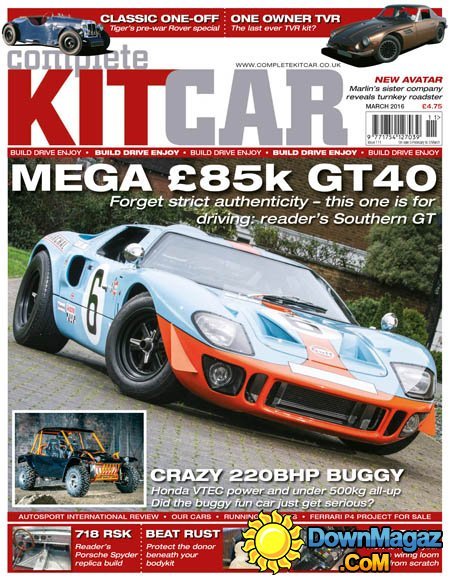Complete Kit Car - March 2016 Complete Kit Car - March 2016