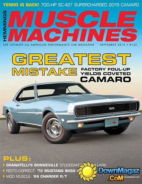 Hemmings Muscle Machines USA - September 2015 Hemmings Muscle Machines USA - September 2015