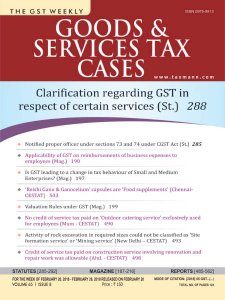 Goods & Services Tax Cases - 20.02.2018 Goods & Services Tax Cases - 20.02.2018