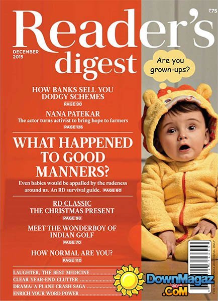 Reader's Digest IN - December 2015 Reader's Digest IN - December 2015